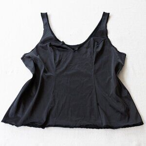 Vintage Black Slip Top Cami | Whimsigoth Romantic | Dark Academia | Y2k